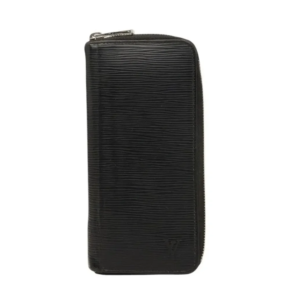 Louis Vuitton Epi Zippy Vertical Wallet Black